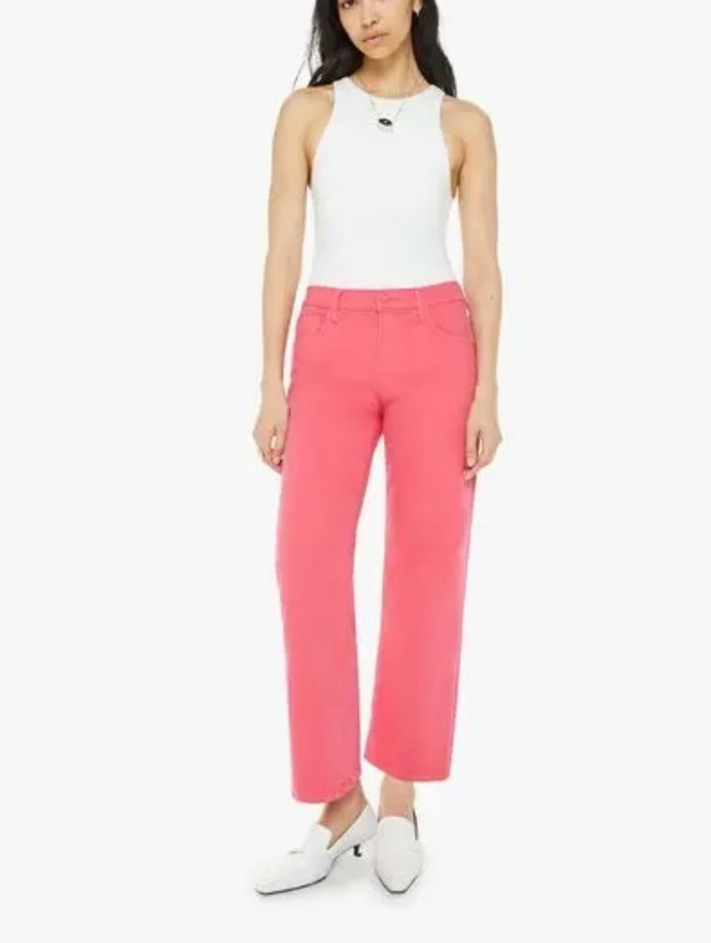 Mother Mid Rise Maven Flood - Rouge Red